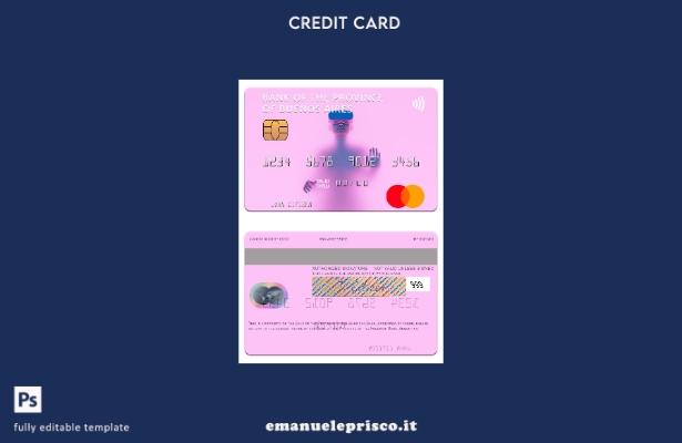 modello mastercard della Banca Argentina della Provincia di Buenos Aires in stil